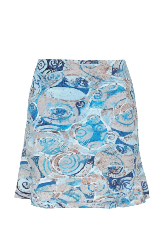 Trendy Yoga Outfits At Budget-Friendly Prices Golf Skort In Blue/white/tan