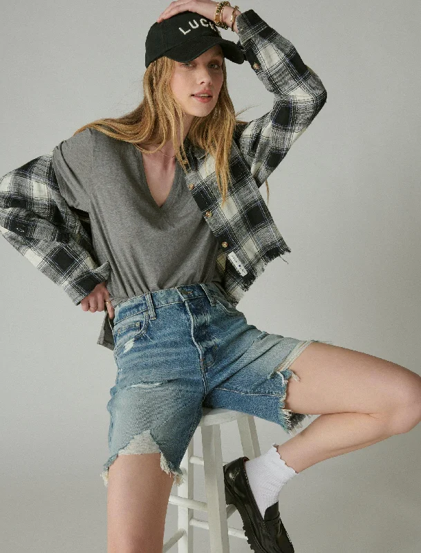 Elevate Your Practice With Affordable Yoga Wear Lucky Brand Women's 90S Loose Short