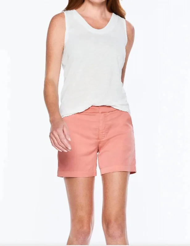Embrace Comfort With Yoga Wear On Sale Mitchell Chino Short In Salmon