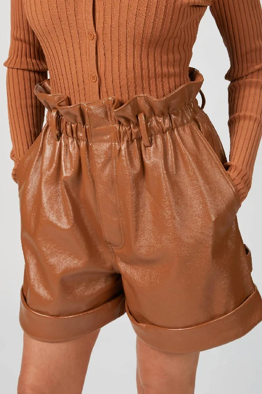 Elevate Your Style And Practice For Less Pearl Short In Brown