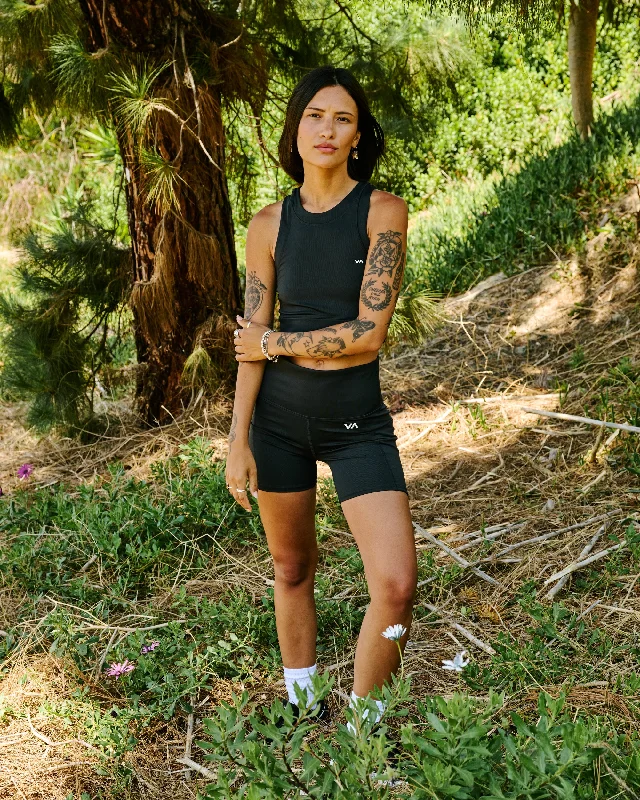Breathe Easy In Comfortable Yoga Outfits Pocket Bike Shorts - Black