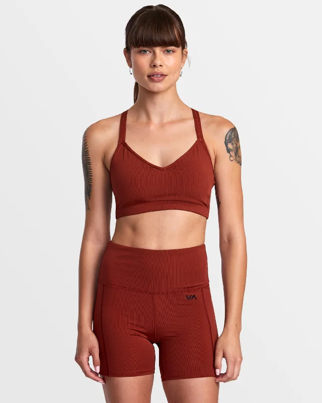 Fashionable Yoga Apparel Now On Sale Pocket Bike Shorts - Red Brick