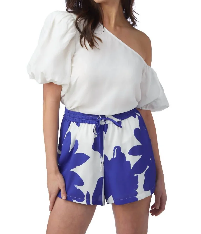 Yoga Wear That Moves With You At Lower Prices Sarah Short In Aegean Bloom