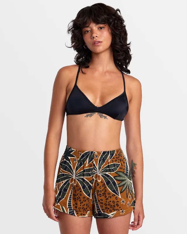 Stretch, Move, And Save On Yoga Clothing Sawyer Elastic Waist Shorts - Camel