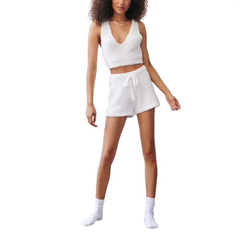 Find Your Perfect Fit With Discounted Yoga Outfits Sweater Short In Winter White