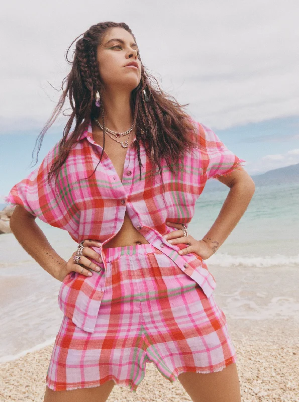 The Perfect Fit At The Perfect Price Tartan Times Shorts - Tartan Times Mimis Lilac