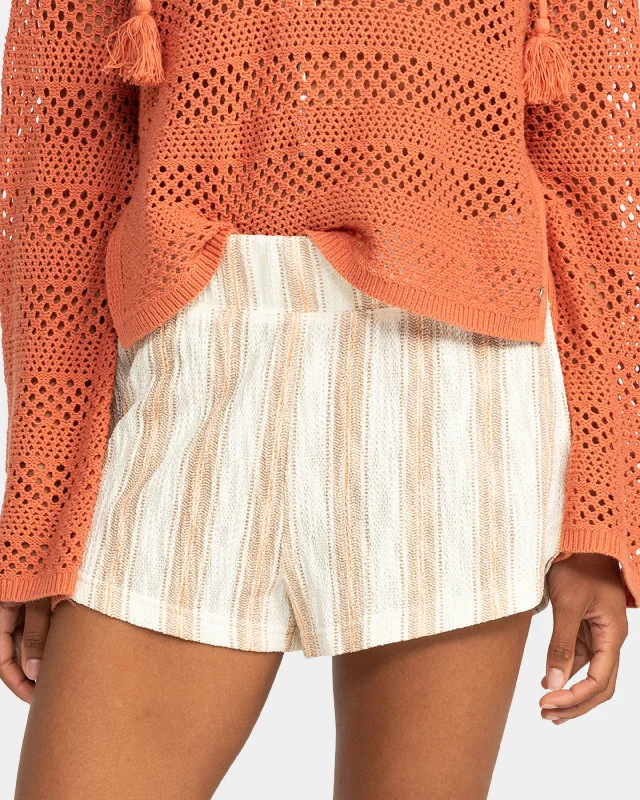 Affordable Activewear Designed For Movement Todos Waves High Waist Shorts - Egret Trailblazer