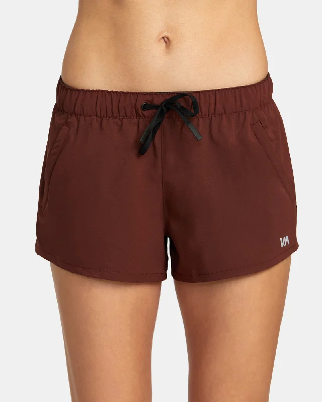 Master Every Pose With Premium Yoga Wear Deals VA Essential Low-Rise Yogger Sport Shorts - Espresso