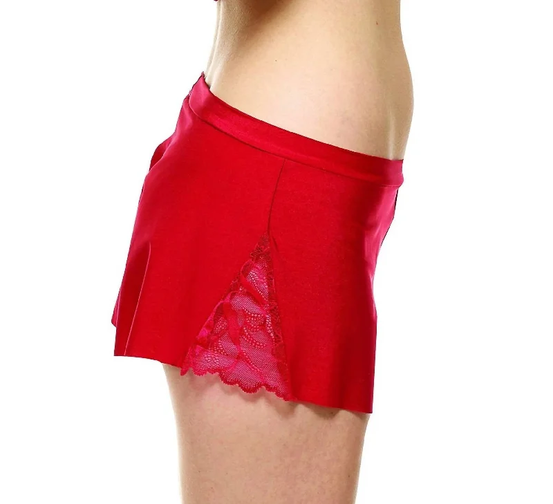 The Perfect Blend Of Comfort And Savings Women's Love + Lust Tap Short In Ruby Red