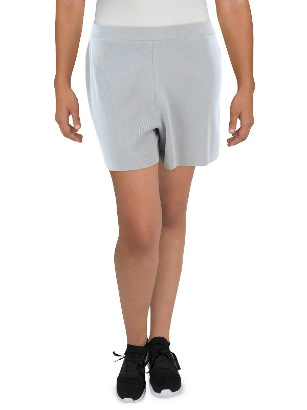 Performance Meets Savings In Our Yoga Wear Sale Womens Ribbed Knit Casual Shorts