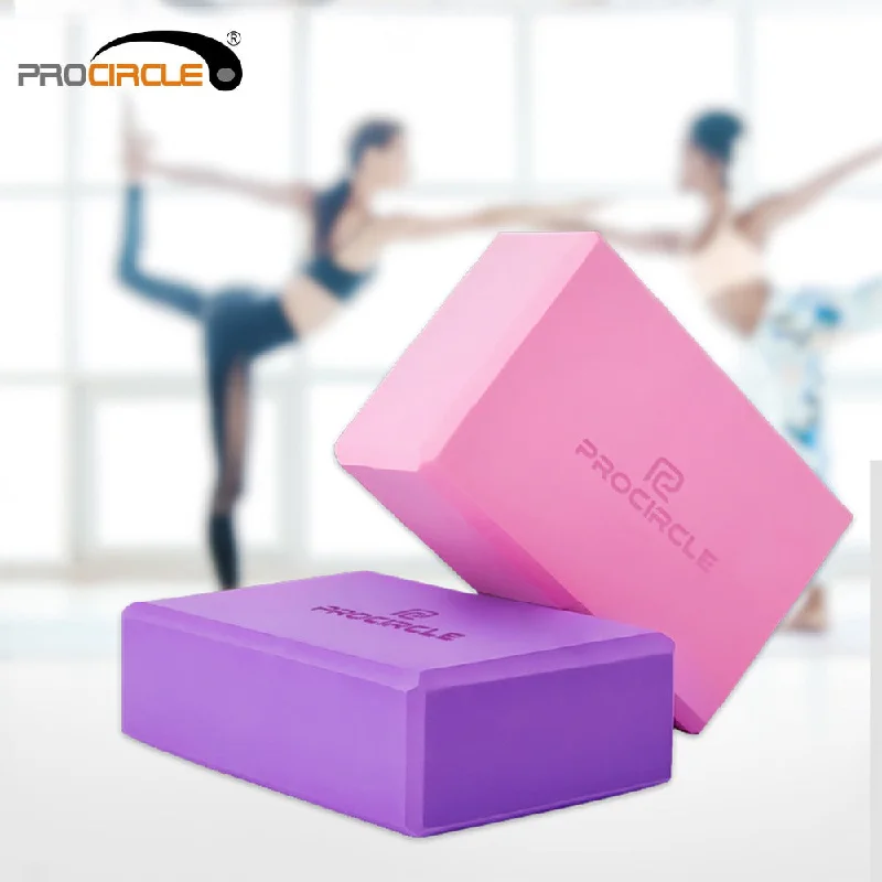 Bring Balance To Your Practice And Budget ProCircle High Density EVA Yoga Block Foam Blocks for Pilates Home Gym Yoga Equipment