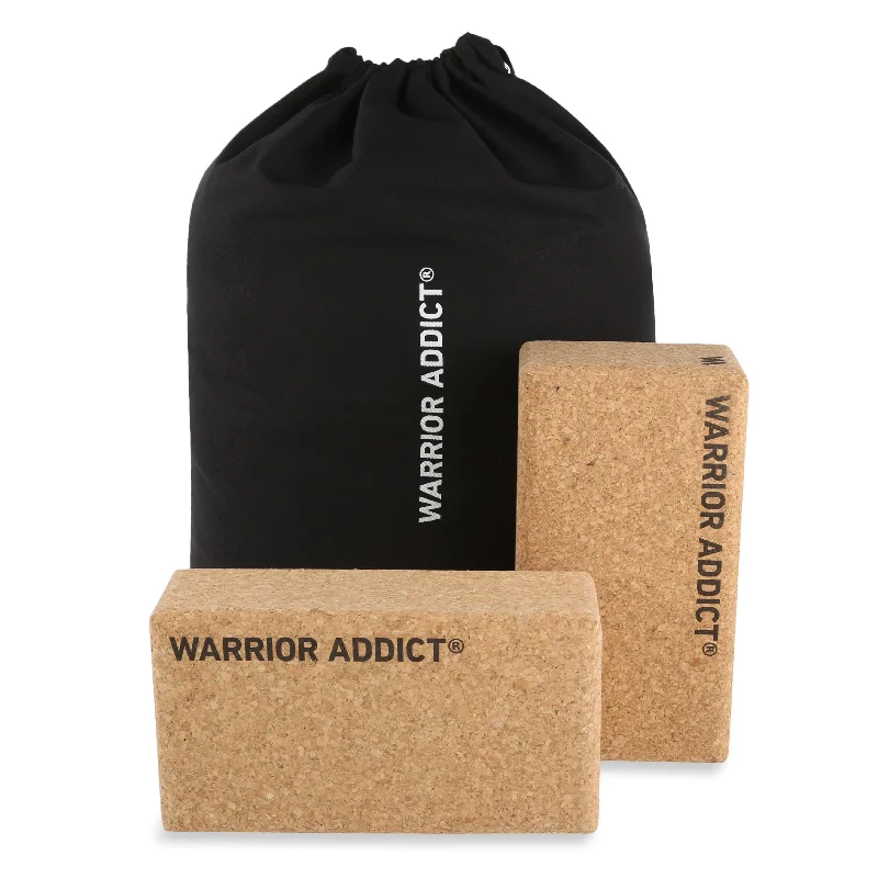 The Right Yoga Tools At The Right Price The Warrior Cork Block Set